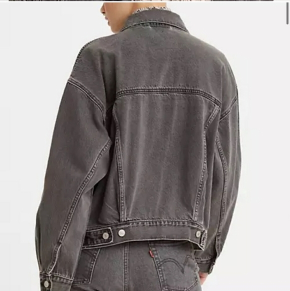 Levi's vintage fit black denim jean jacket small - Picture 12 of 12